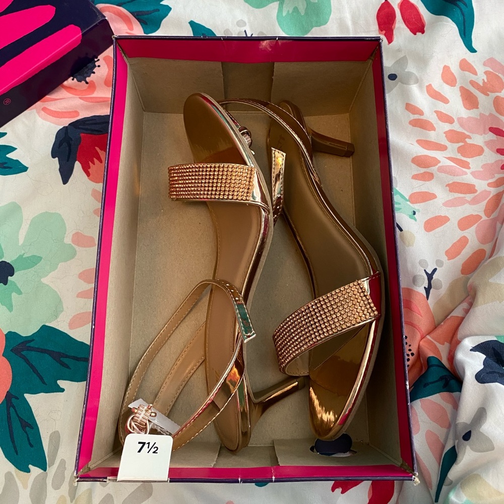 Brand New formal Rose Gold heels
